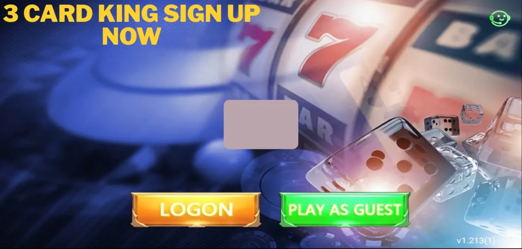 sign up on 3 card king